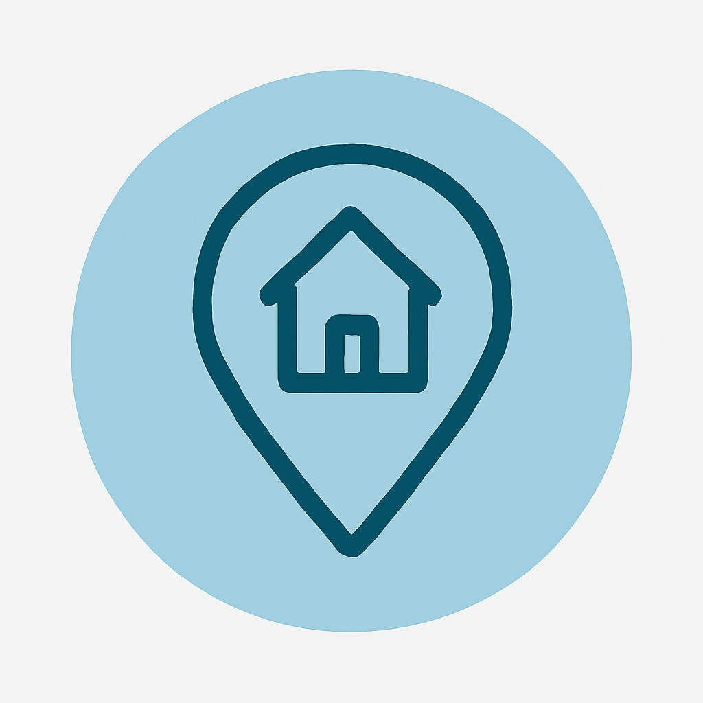 Icon representing practical location