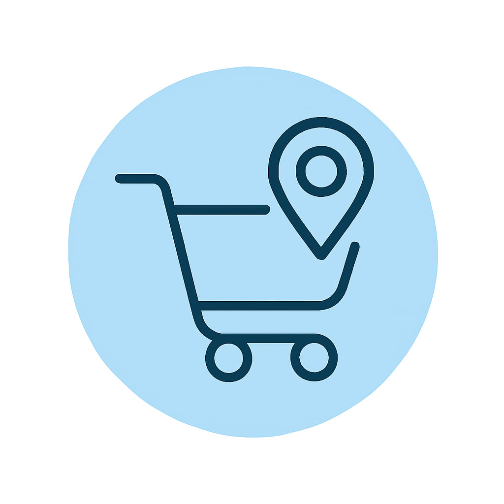 Icon representing local and regional services