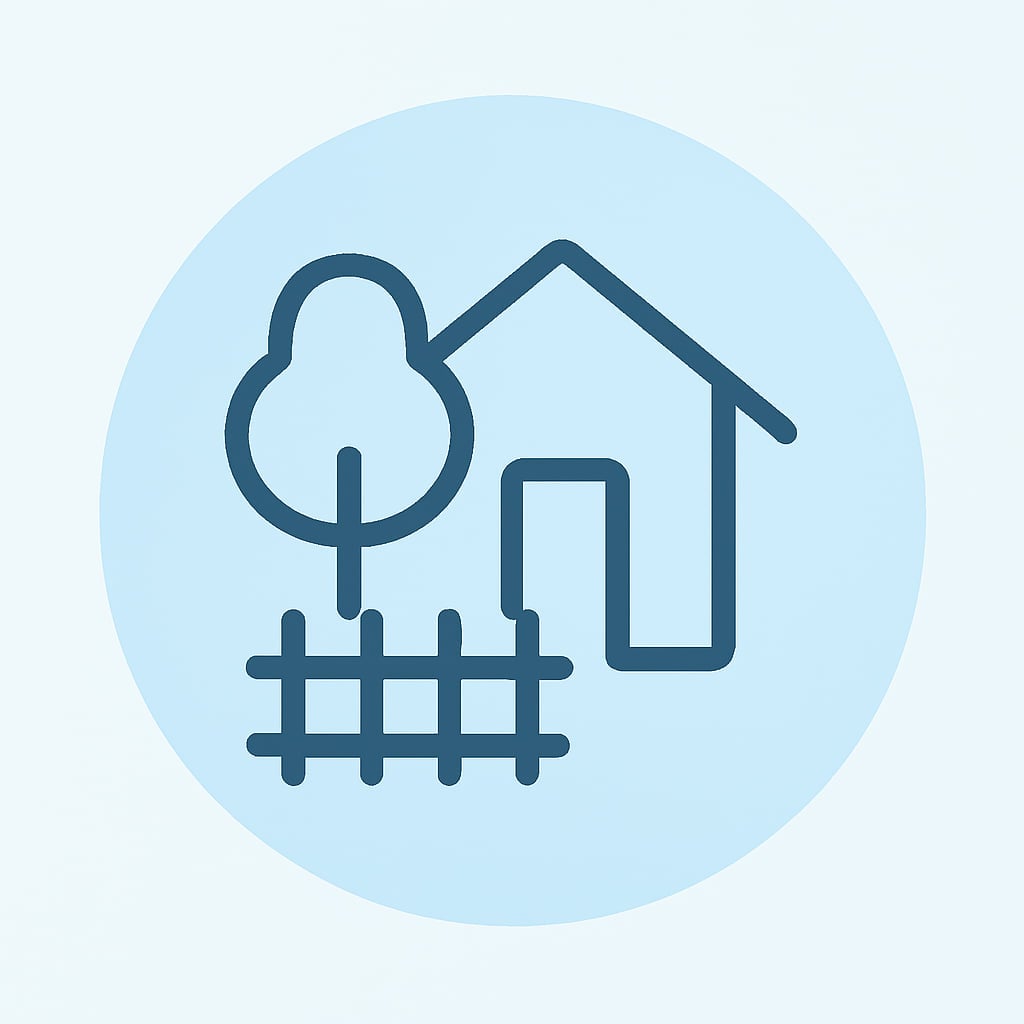 Icon representing space and privacy