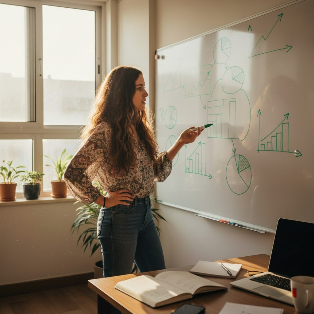 Remote worker in a home office in Kfar Aza