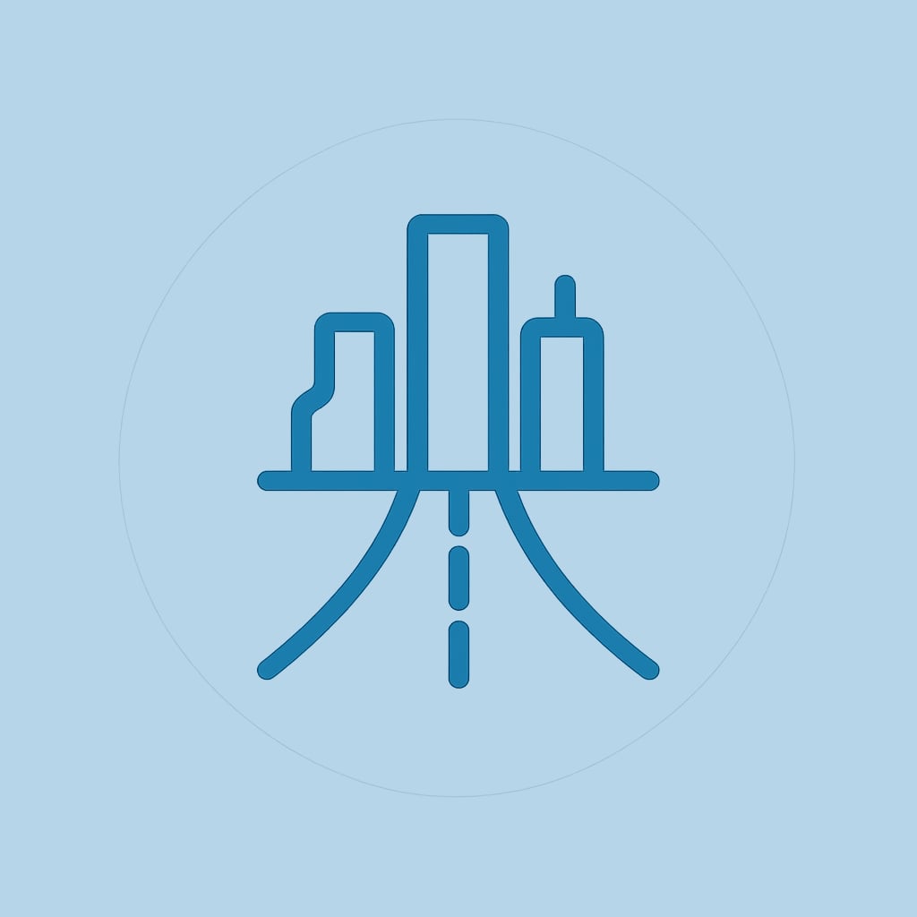Icon representing easy access to nearby cities