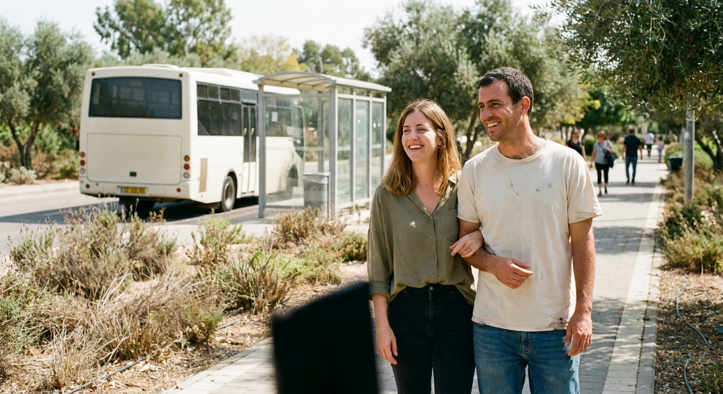 A couple reviewing property plans
