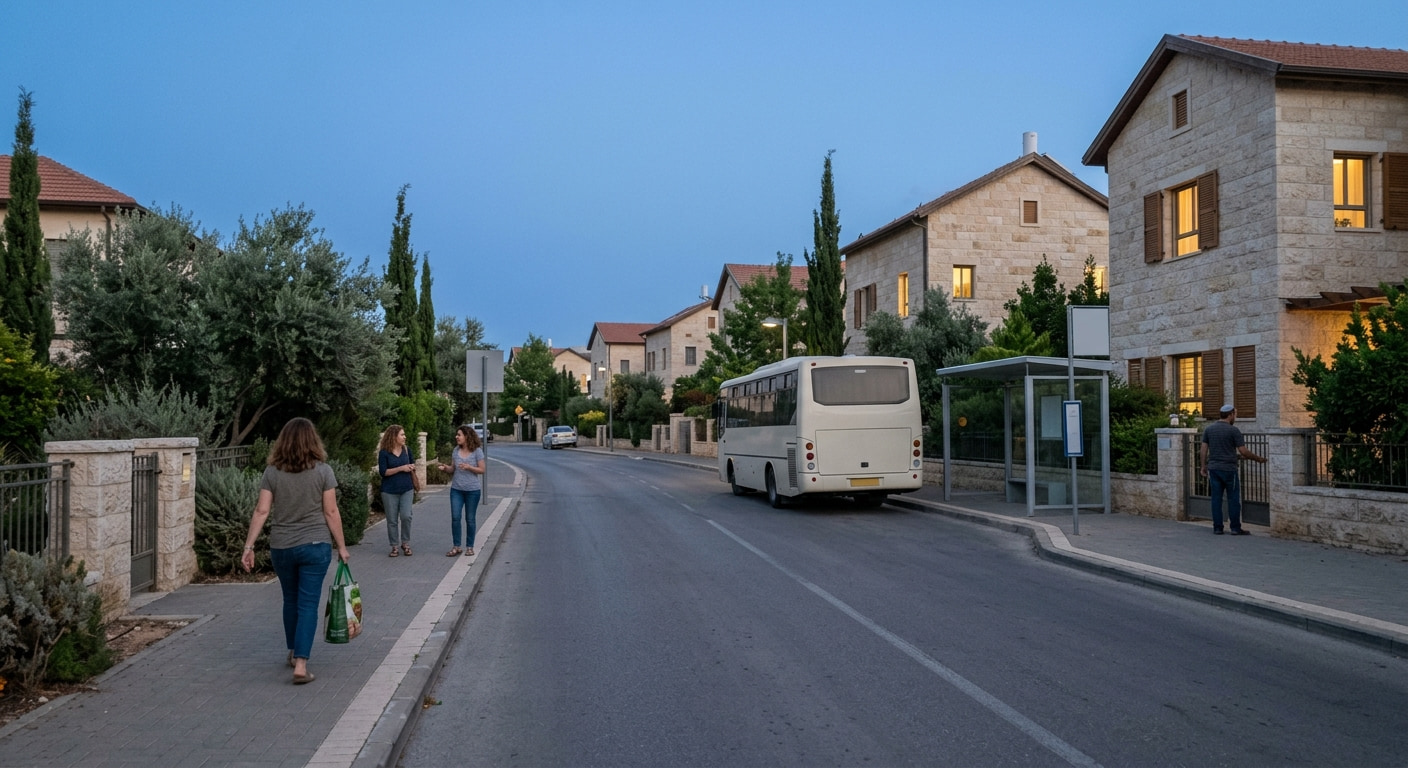 Low-density living scene in Tsfat