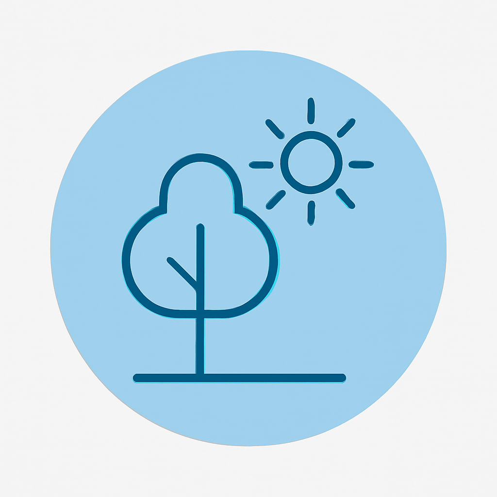 Icon representing natural space