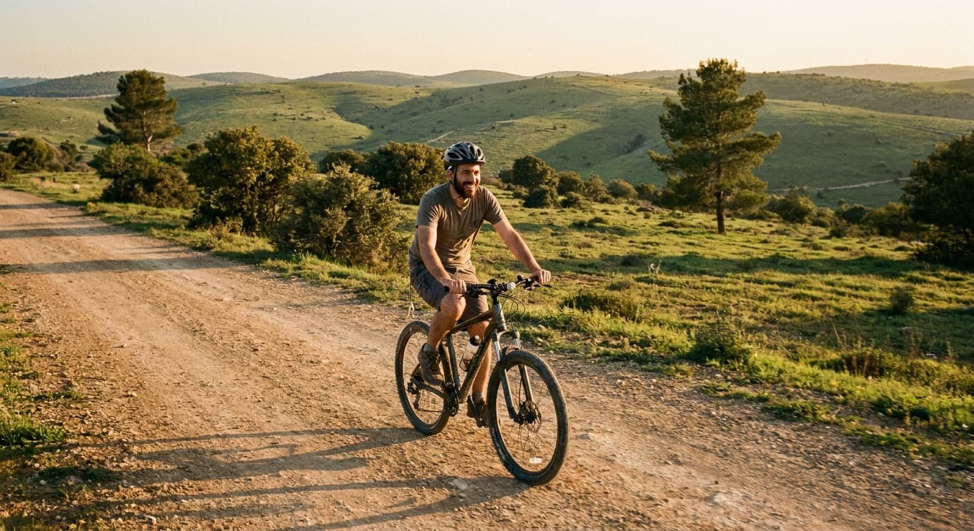 Residents hiking in the natural surroundings of Ramat Yishai