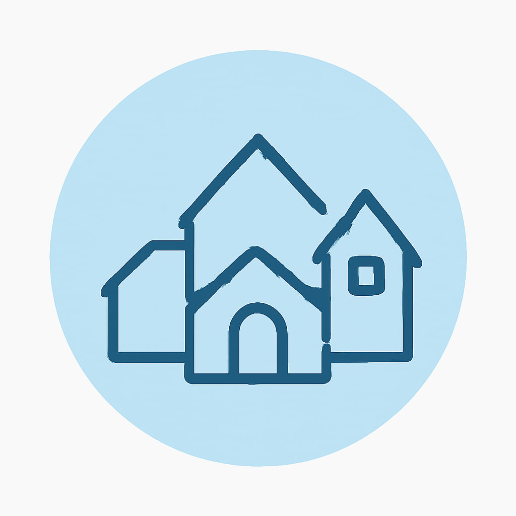 Icon representing variety of property types
