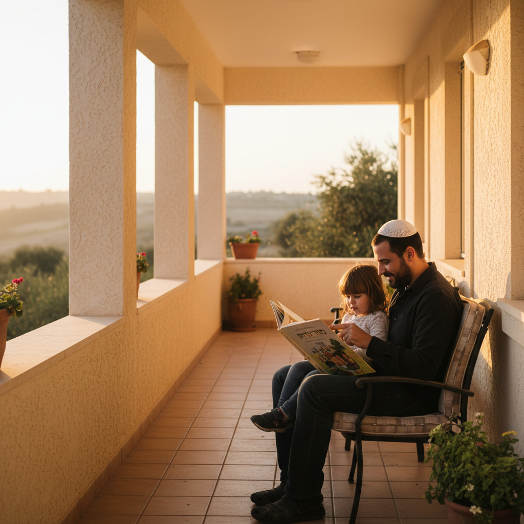 Family enjoying a park in Kfar Vitkin