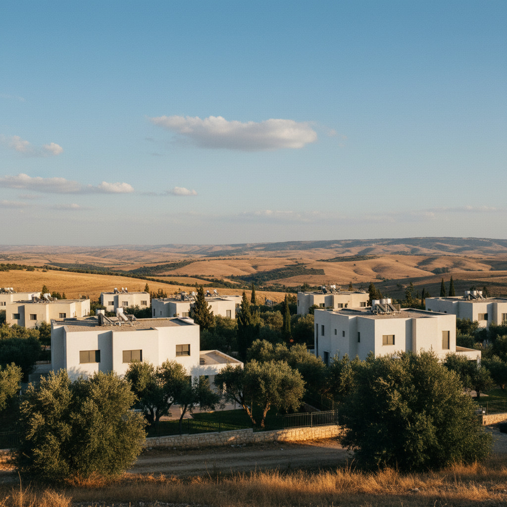 Scenic view of Otniel in Judea & Samaria