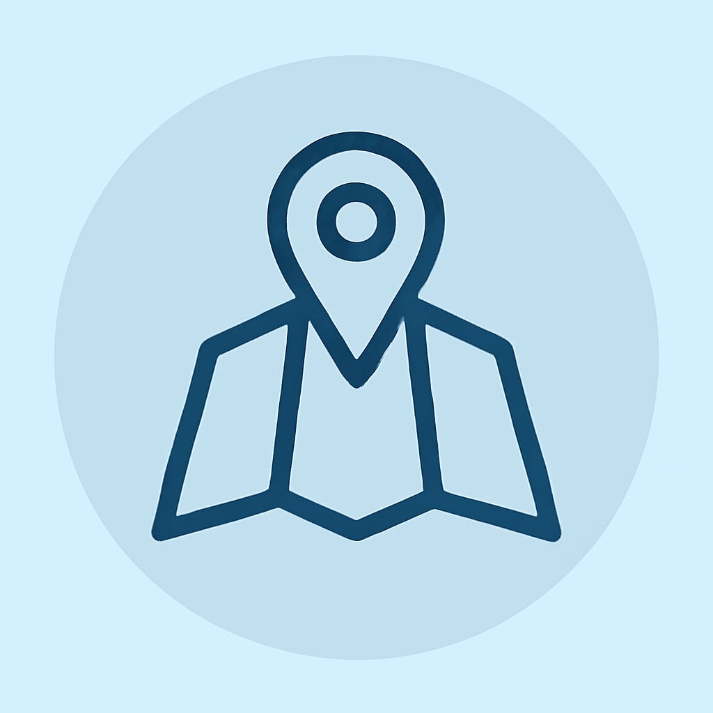 Icon representing practical location