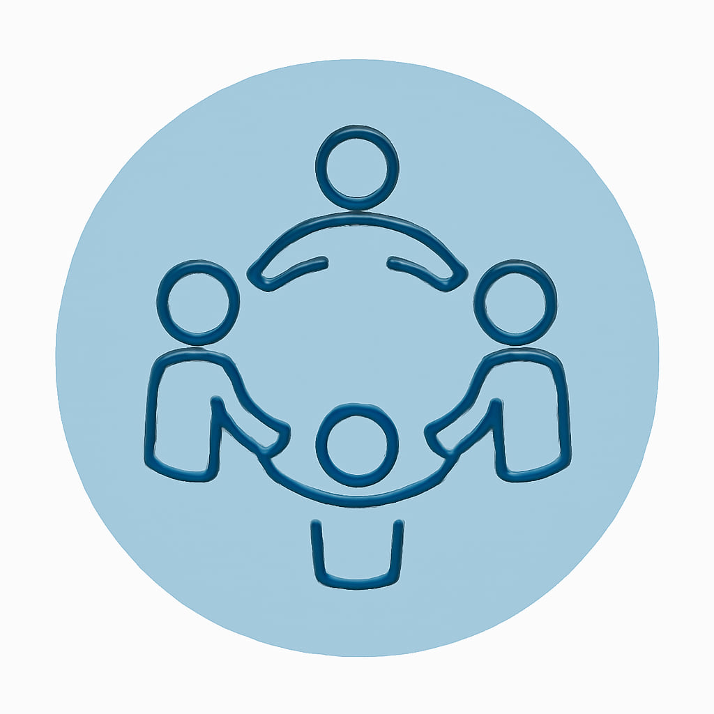 Icon representing community living