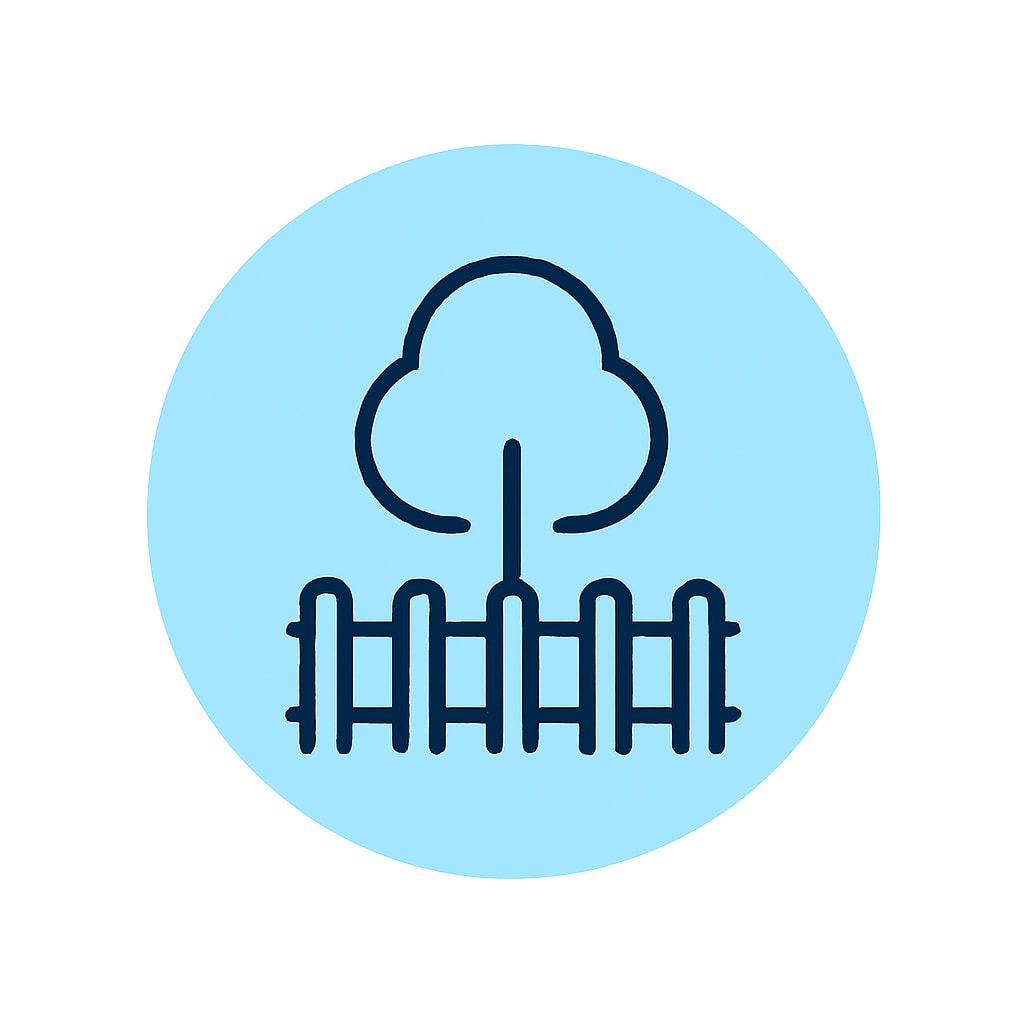 Icon representing space and privacy