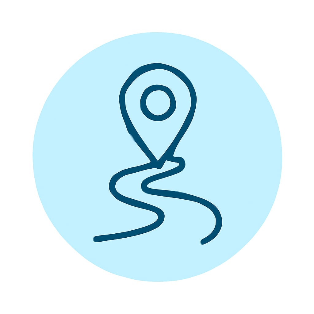 Icon representing practical location