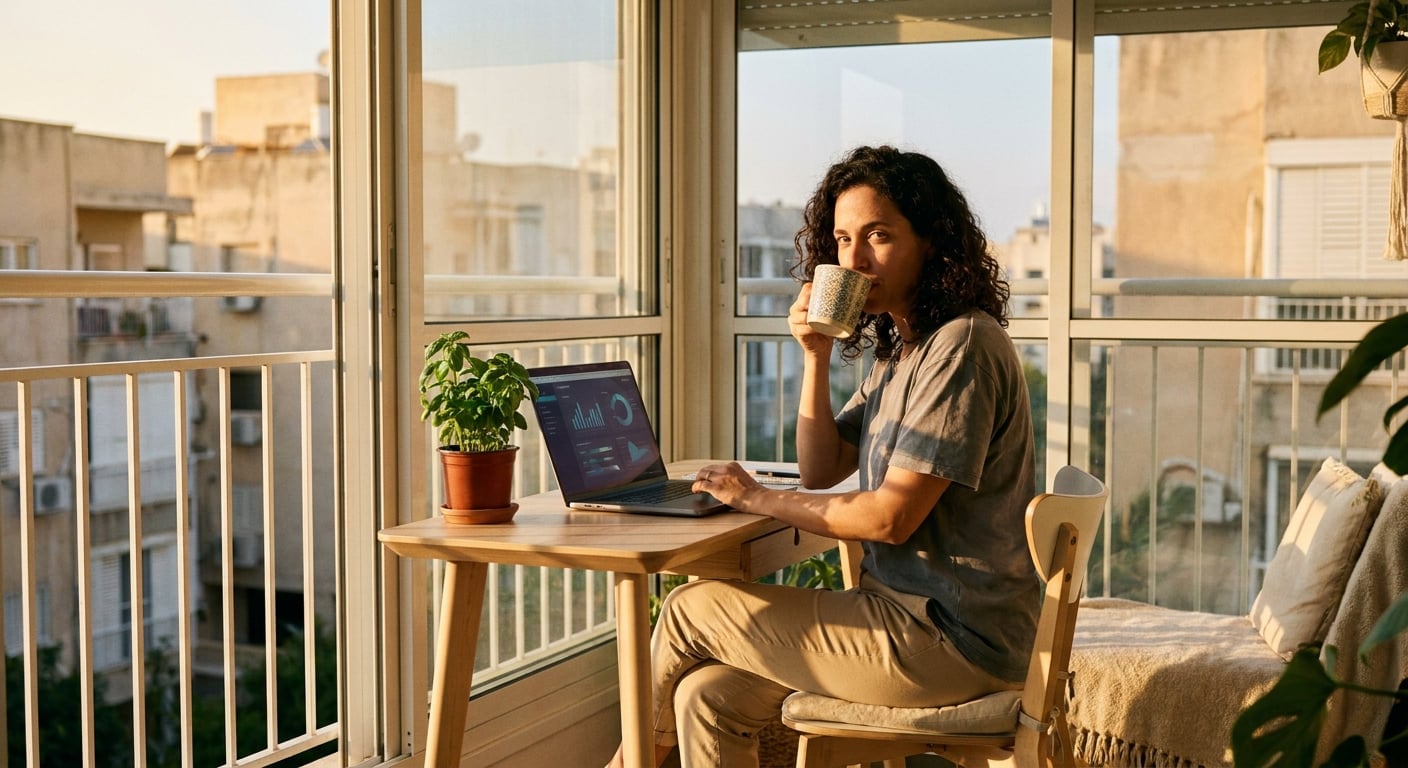 Remote work-friendly environment in Bat Yam