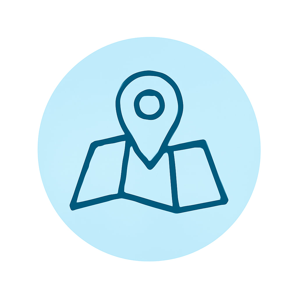 Icon representing practical location