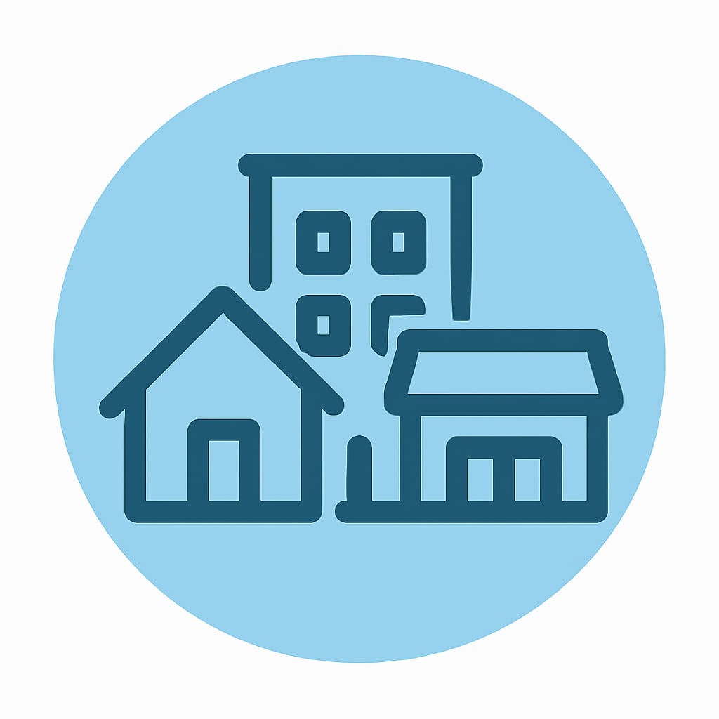 Icon representing various property types