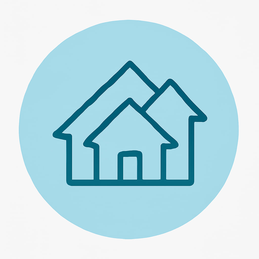 Property types icon representing diversity