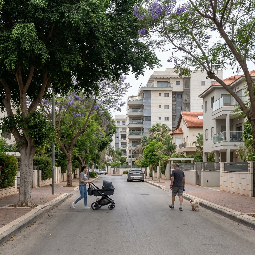 Low-density living scene in Ra'anana