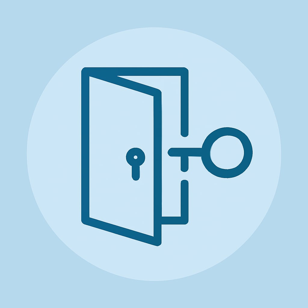 Icon representing space and privacy