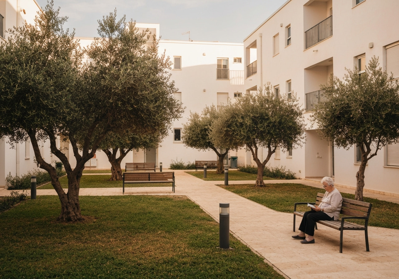 A quiet residential street in Beit Zayit