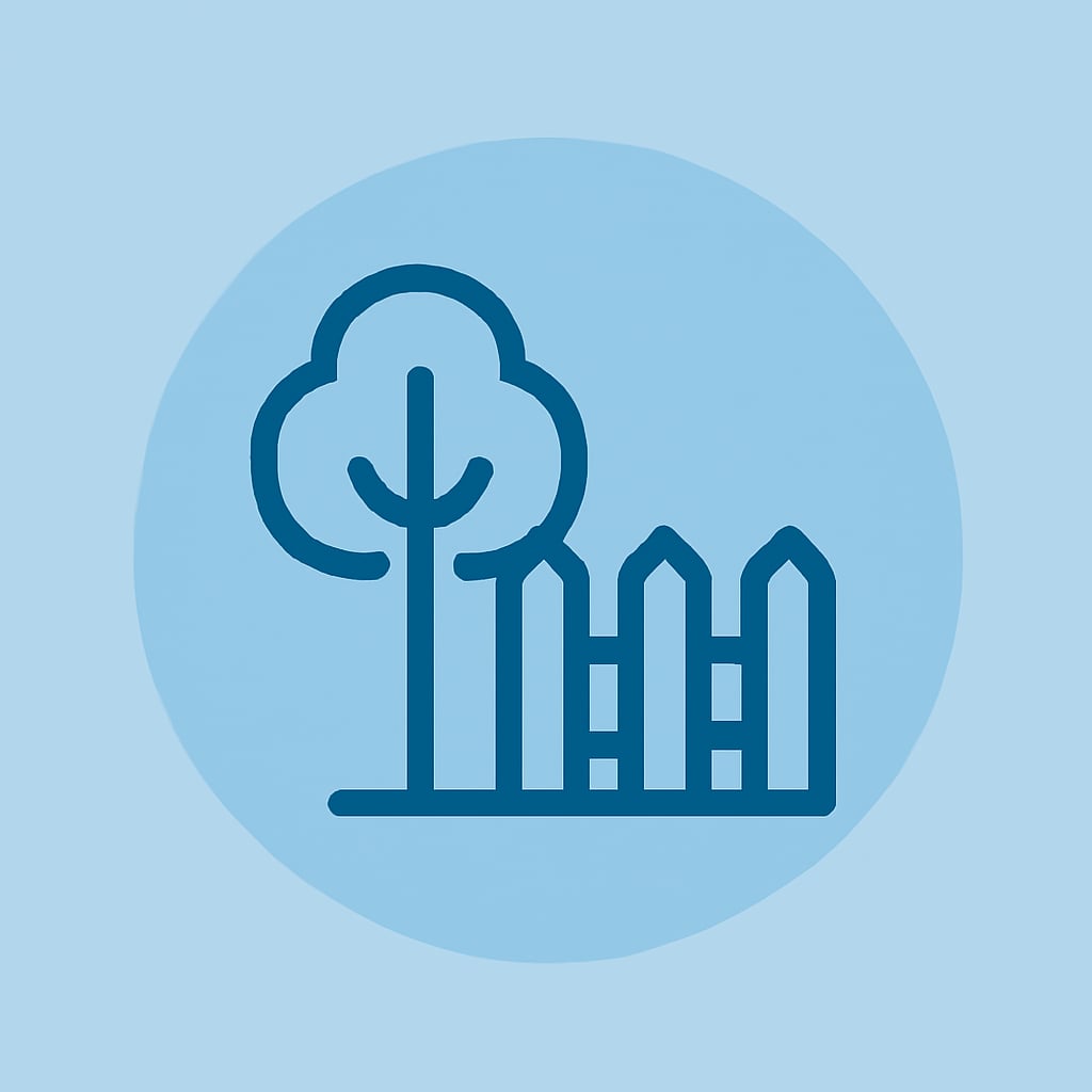 Icon representing space and privacy