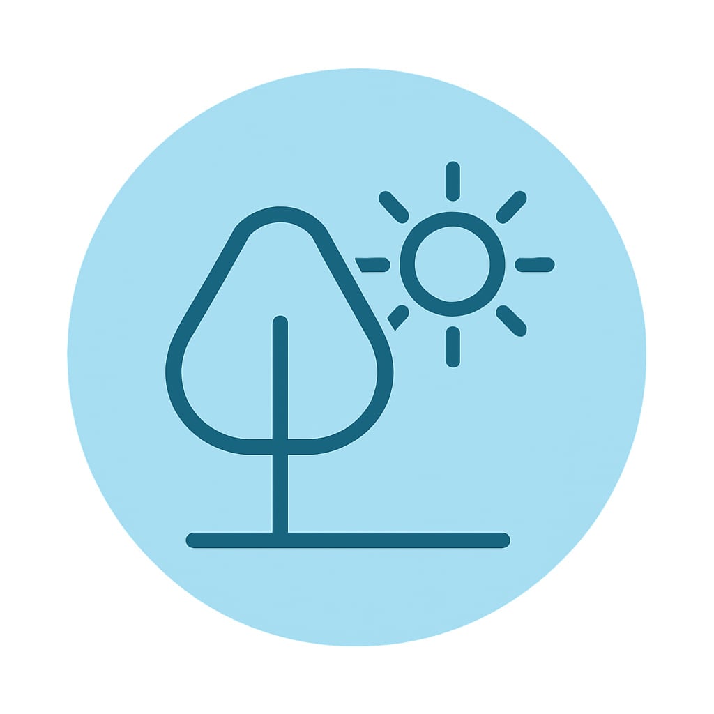 Nature icon representing greenery