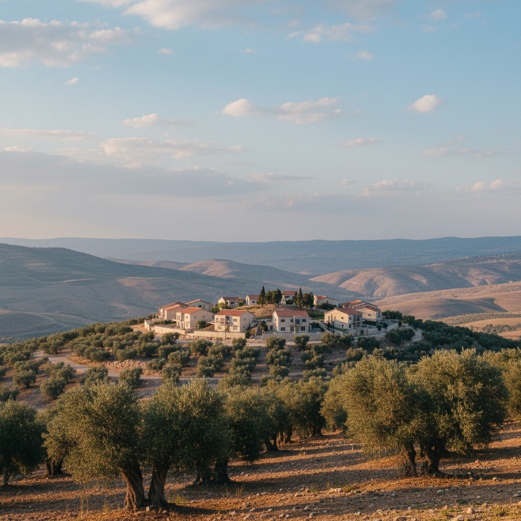 Scenic view of Petzael in Judea & Samaria