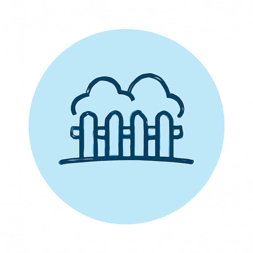 Space and privacy icon
