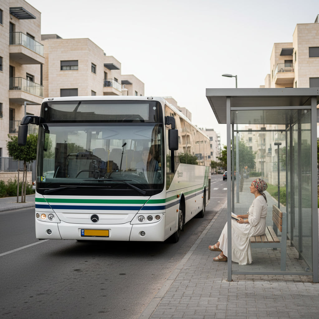 Transportation scene in Kiryat Motzkin