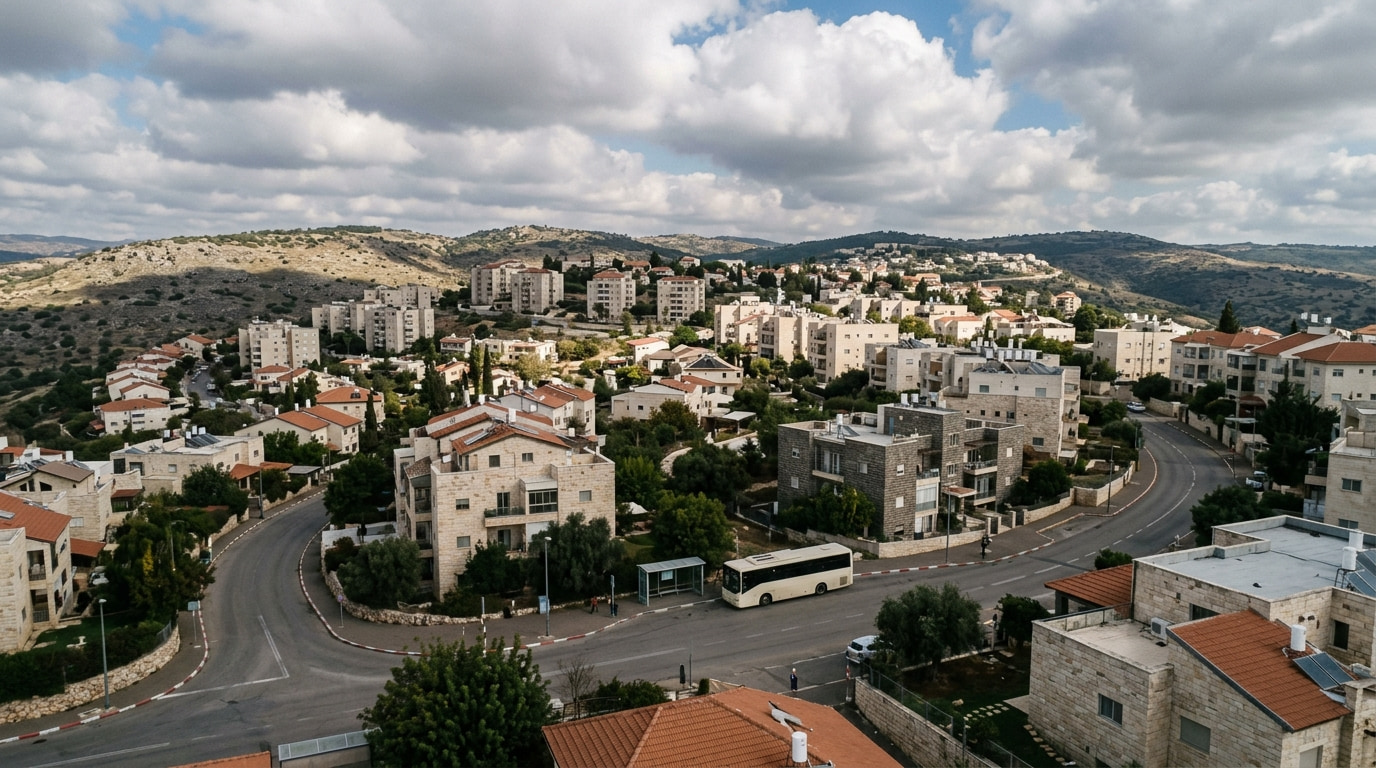 Scenic view of Katzrin in Northern District