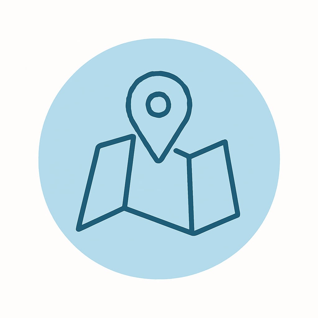 Icon representing practical location