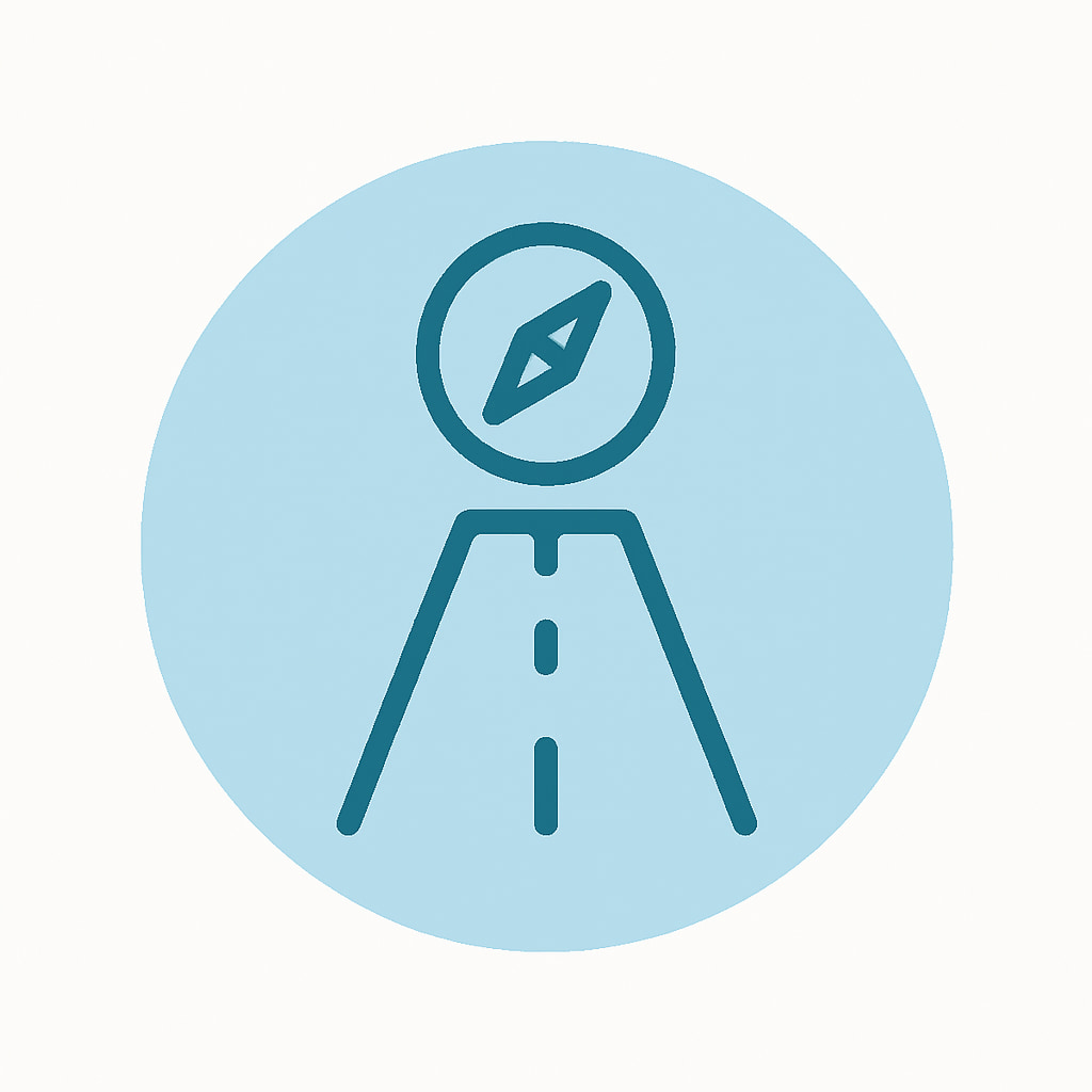 Location icon representing practicality