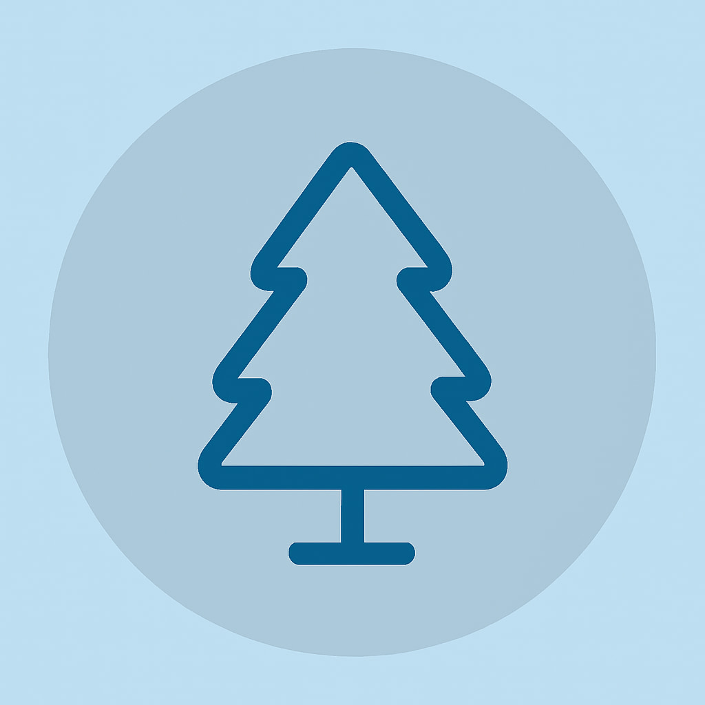 Nature icon representing open spaces