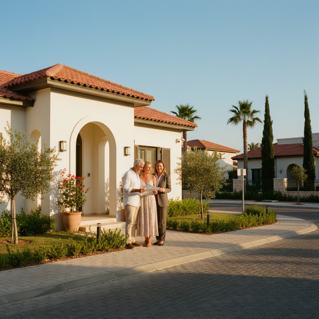 Long-term buyers exploring properties in Gan Yavne