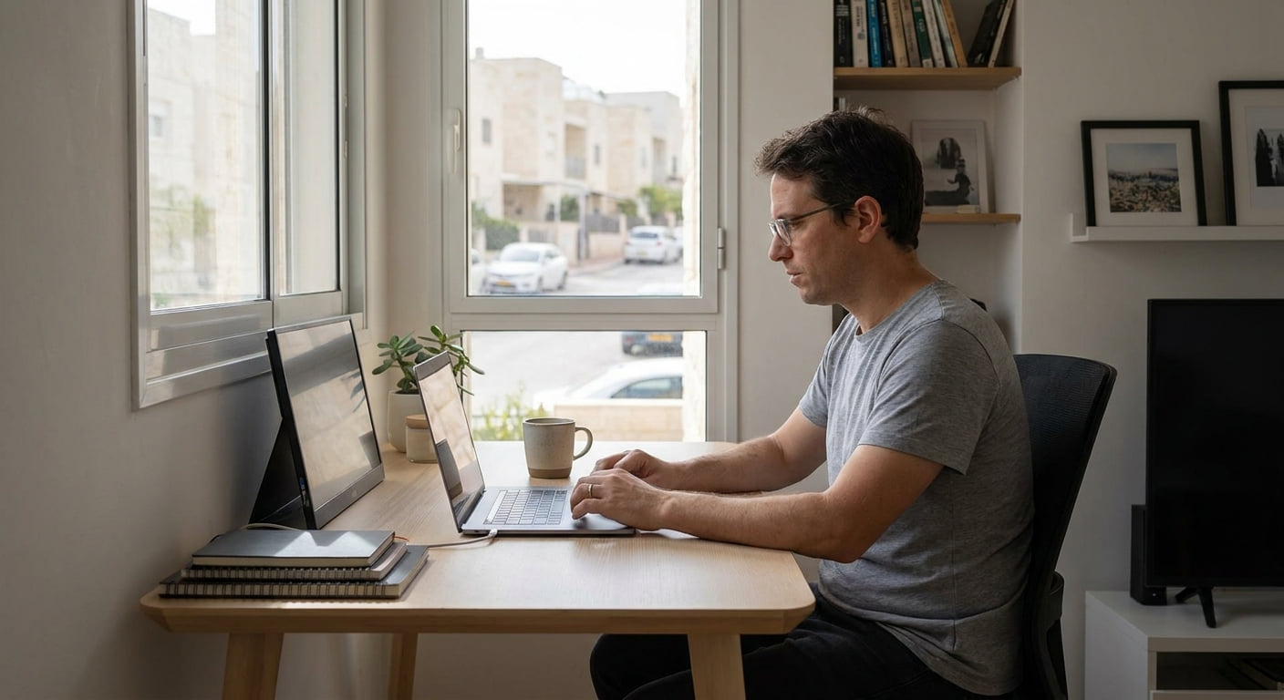 Remote work setting in Beit Shean