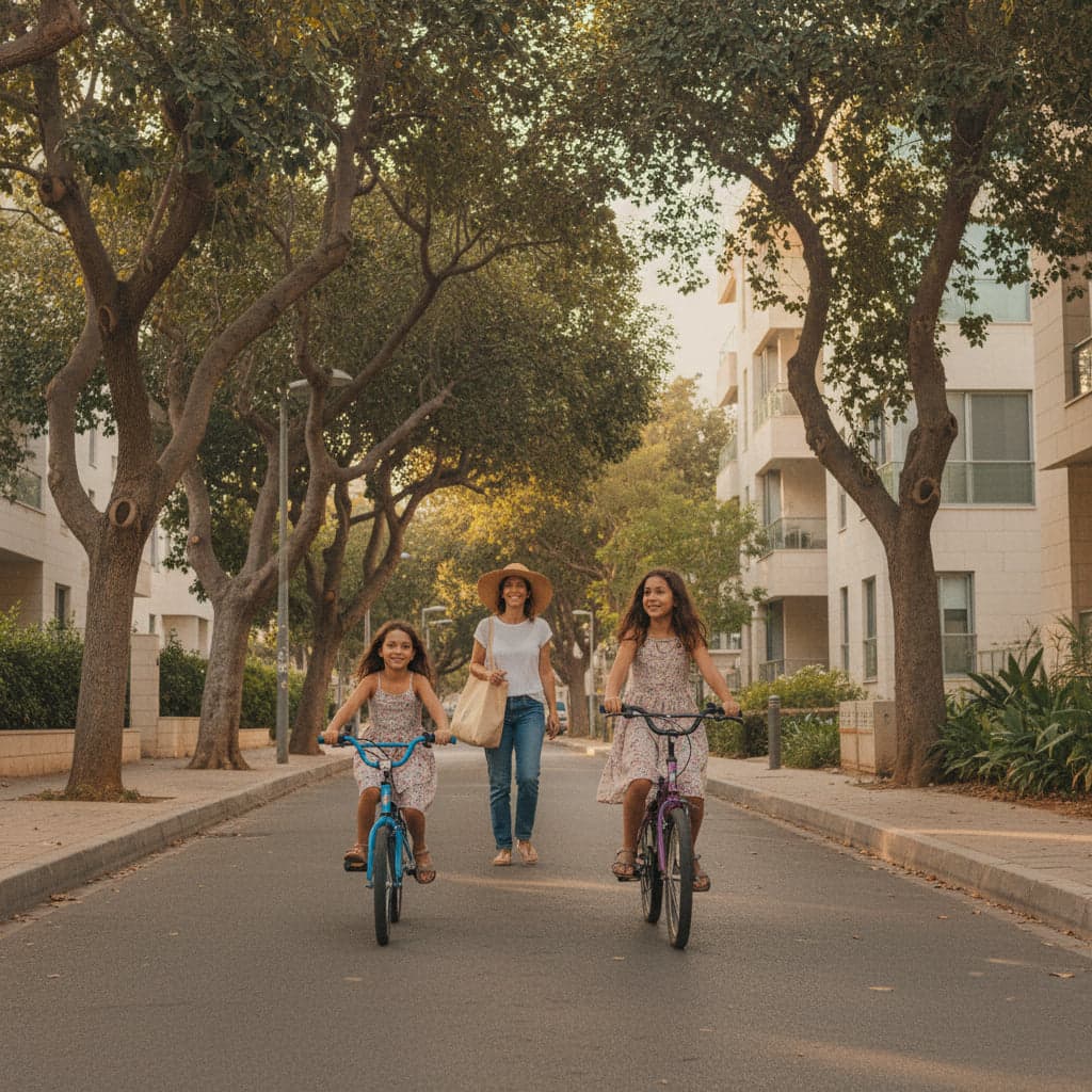 Family scene in Haifa