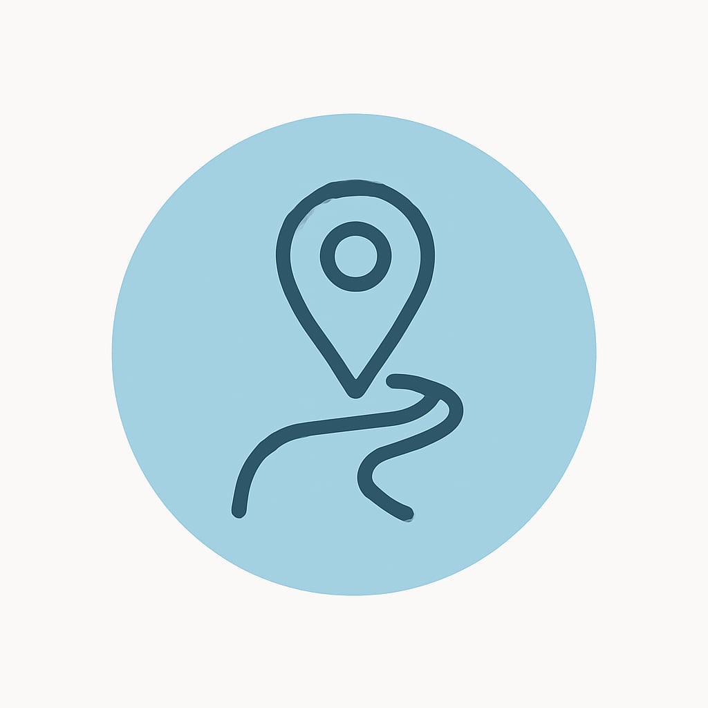 Icon representing practical location