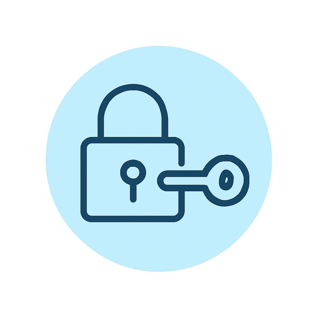 Icon representing space and privacy
