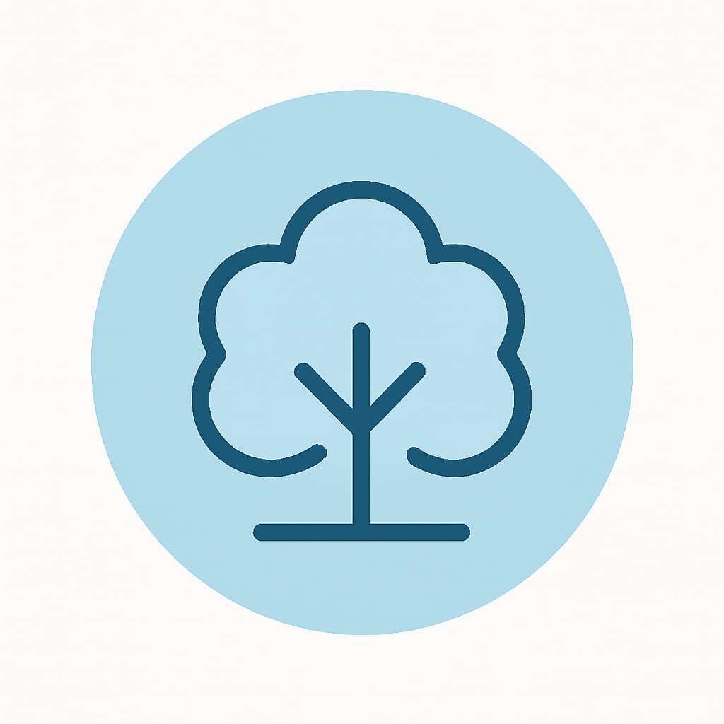 Icon representing nature and space