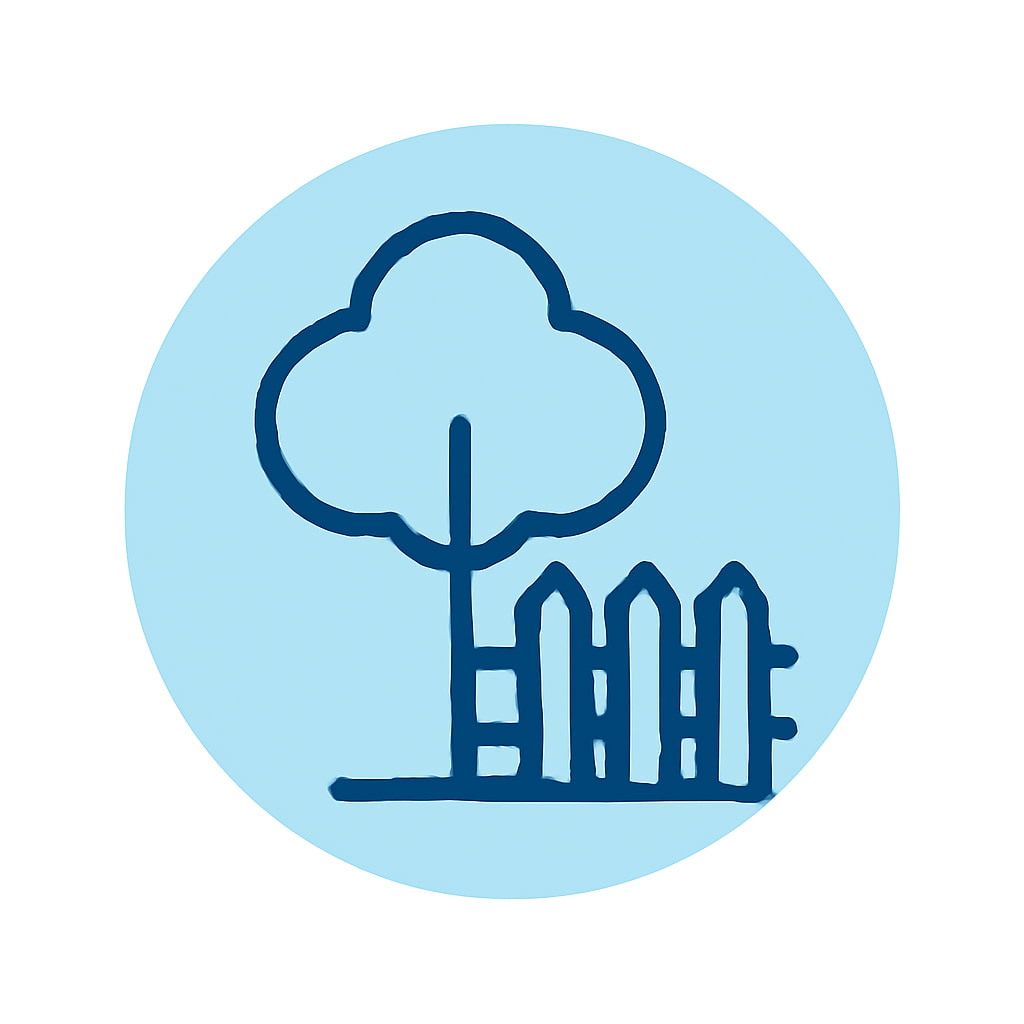 Icon representing space and privacy