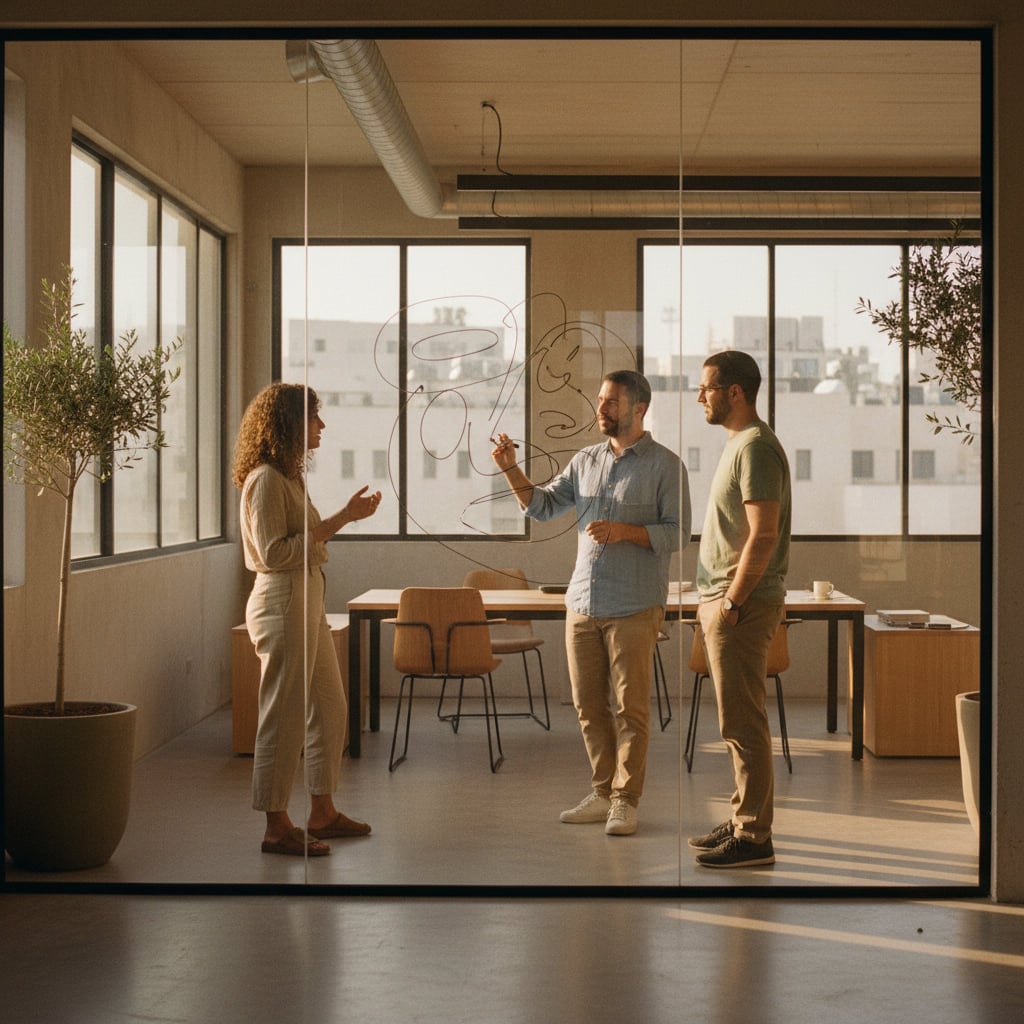 Remote work-friendly scene in Ariel