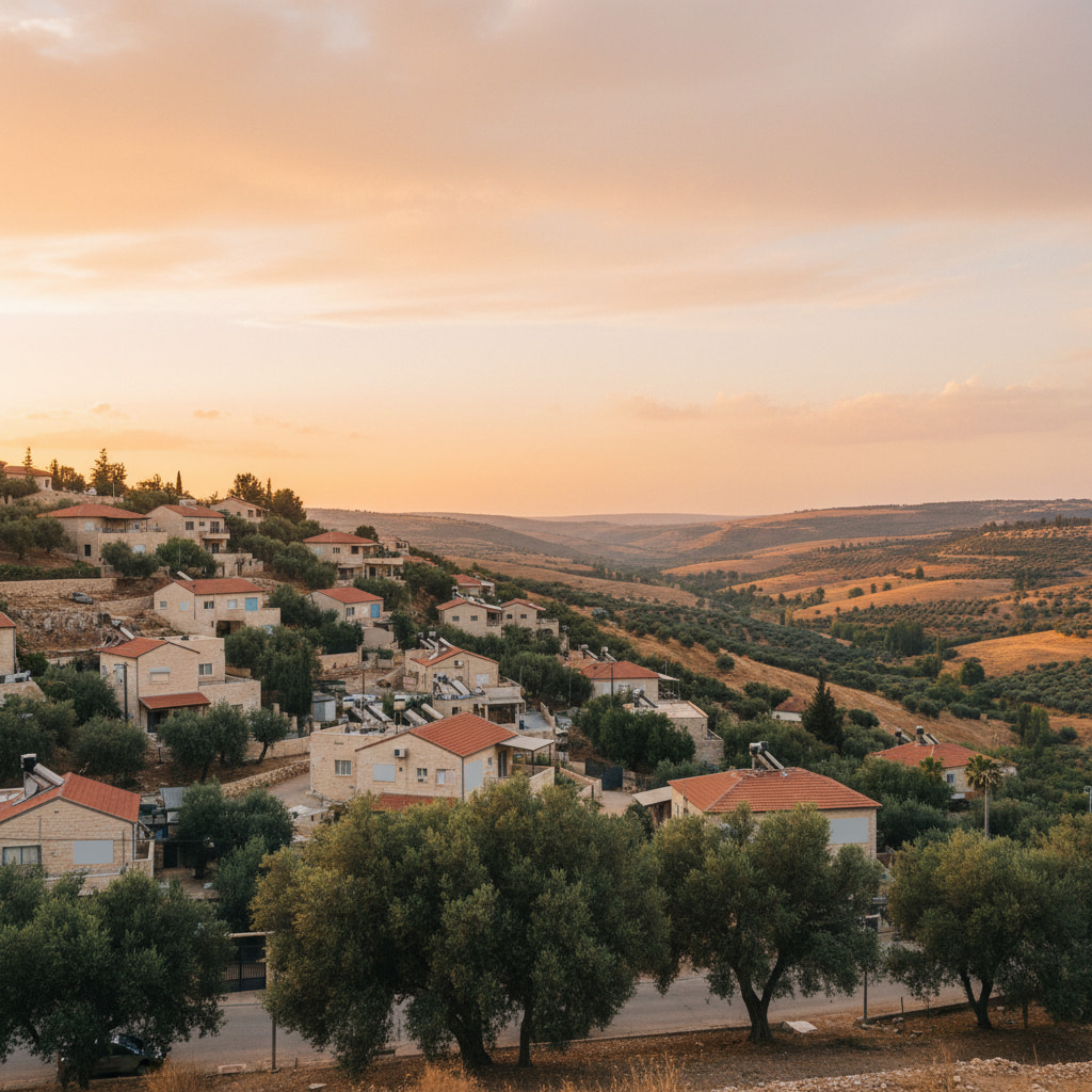 A scenic view of Revava in Judea & Samaria