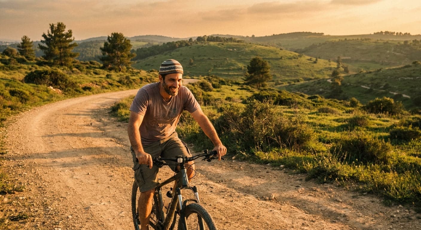 People hiking in a park in Herzliya