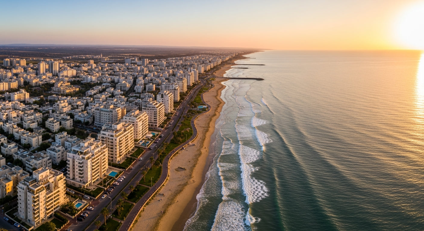 Scenic view of Nahariya in Northern District