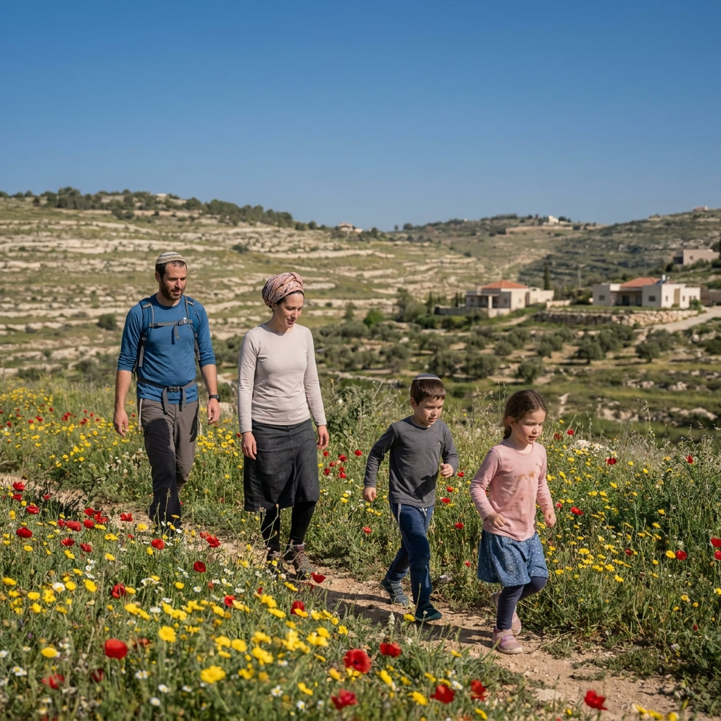 Residents enjoying outdoor activities in Alfei Menashe