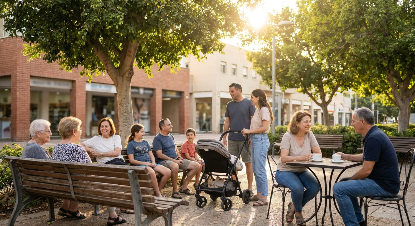 Local market scene in Ramat HaSharon
