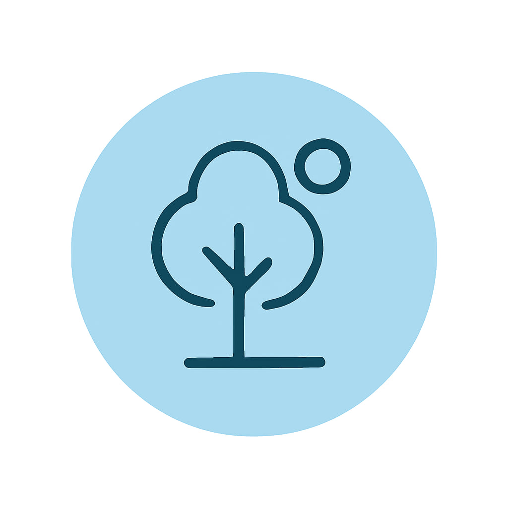 Nature icon representing scenic beauty