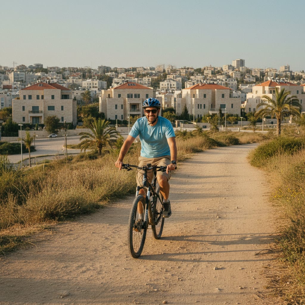 Nature enthusiast exploring Hadera's outdoors