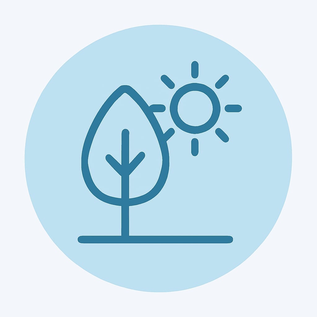 Icon representing space and nature