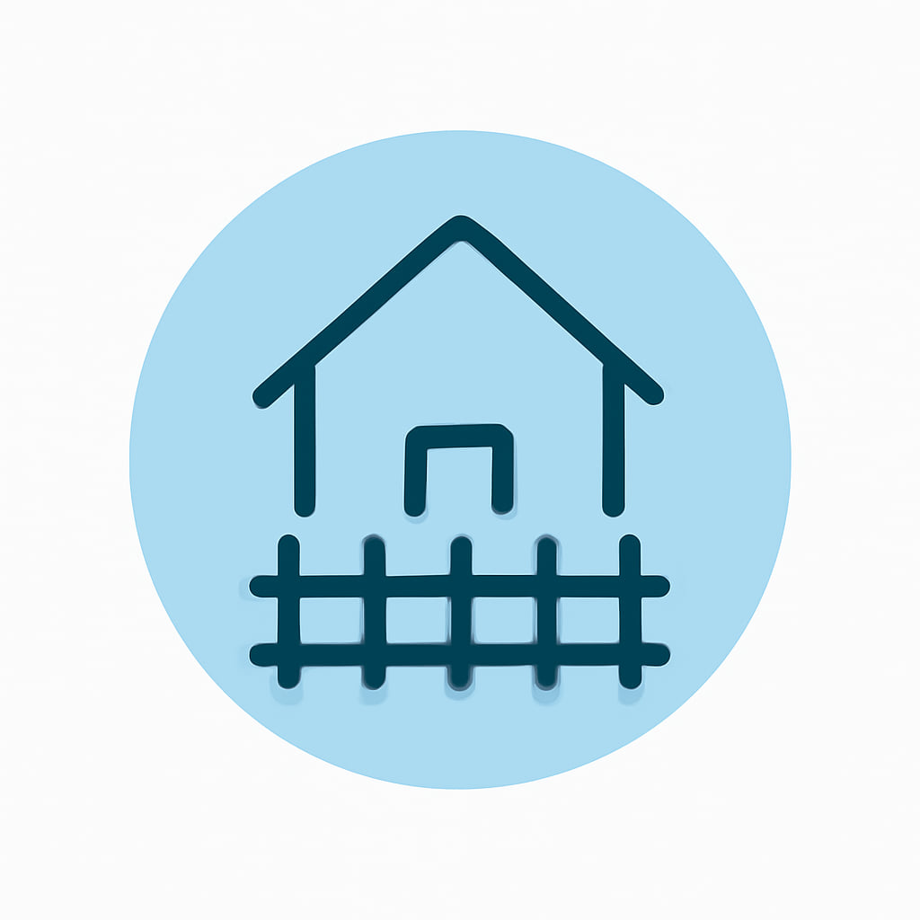 Icon representing space and privacy