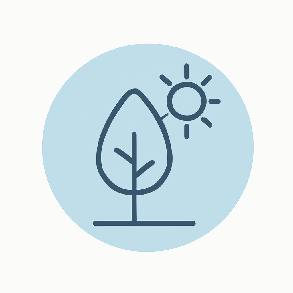 Icon representing space and nature